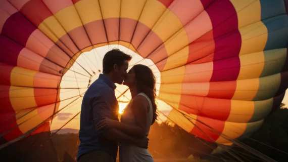 Ideas originales para regalar a novios: Vuelo en globo con Globotur.